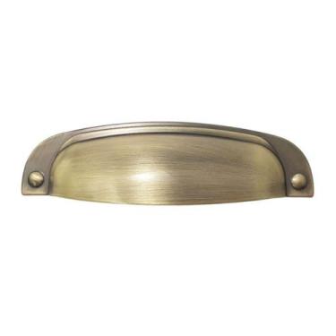 Imagem de Puxador 2773 Quebec Concha Ouro Velho Escovado Torralba para Móveis Ar