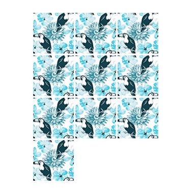 Imagem de 10 Peças Conjunto Adesivos de Azulejos Autoadesivos Removíveis para Parede Decalques Arte Apoio Cozinha Banheiro Decoração Residencial Proteção Fácil