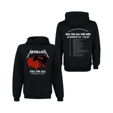 Imagem de Moletom Masculino METALLICA Band Rock Dark Wind, Confortável, Com Capu