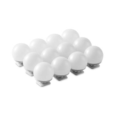 Imagem de Luz frontal de espelho maquiagem USB Luzes reposição com regulagem brilho tricolor