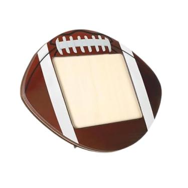 Imagem de WeiLaiKeQi Porta-retratos de madeira com tema esportivo para mesa, ideal para exibir fotos ou homenagear atletas, colegas de equipe e treinadores em ocasiões, Futebol 2