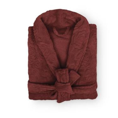 Imagem de Roupão Banho Adulto Unissex Microfibra Flannel Toque Macio - Appel, Ma