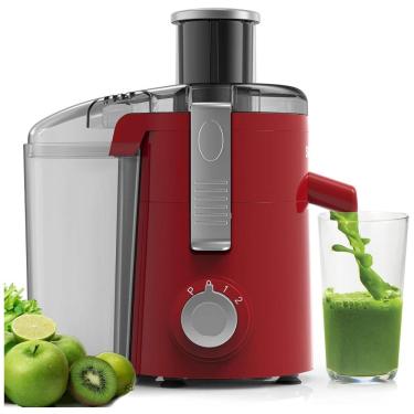 Imagem de Centrífuga de Frutas de Alta Velocidade e Fácil Limpeza, 110V 350W, SiFENE, Vermelha