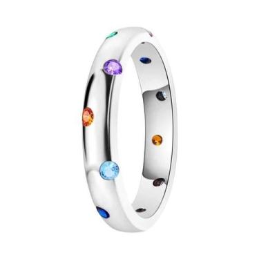 Imagem de Anel De Amor Infinito Estrela E Lua Em Prata Esterlina 925 Para Mulher