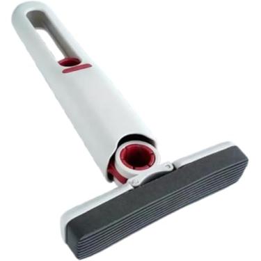 Imagem de Mini Mop Rodo Esfregão Dobrável Portátil Multiuso Limpador de Pia, Pisos, Azulejos e Vidros - Rodo com Torção Automática com Alta Absorção, Lavável, Limpeza Rápida - Ideal para Casa e Uso Diário