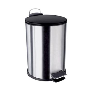 Imagem de Euro Home - Lixeira inox Escovado 3 Litros com Tampa - LIX2317-PT