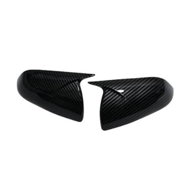 Imagem de Retrovisor do carro espelho lateral capa adesivo asa tampa da porta exterior caso guarnição de fibra de carbono Compatível com hyundai ix25 2014-2019(Dark Grey)