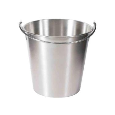 Imagem de Recipiente de gelo 304 aço inoxidável balde de gelo lanche bar restaurante balde de pellets de gelo para festa casamento, vinho, cerveja, champanhe, balde (prata)