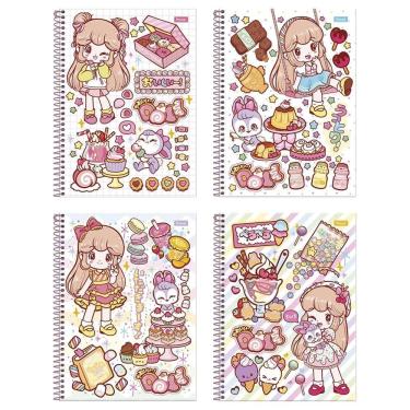 Imagem de Caderno Espiral Universitario Capa Dura 01M Foroni Doll 4X80fls