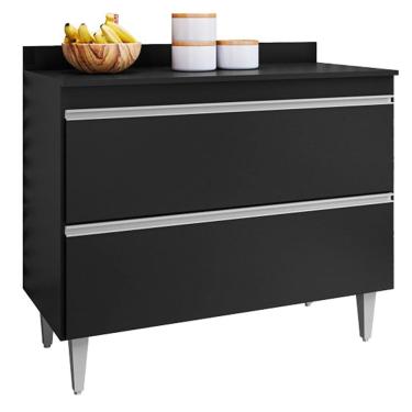 Imagem de Balcão Multiuso para Cozinha com Tampo 2 Portas Diamante