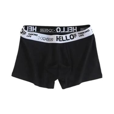 Imagem de Cueca Boxer Masculina Adolescente, Cintura Média, Respirável E Confort