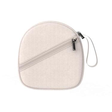 Imagem de Capa de fone de ouvido compatível com JBL/Beats/Sony/BERIBES/SoundCore/TOZO/KVIDIO/JLab/Bose, bolsa de fone de ouvido ultrafina para transporte universal, creme