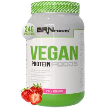 Imagem de Proteína Vegana  Vegan Protein 2Kg  BRN Foods, Morango