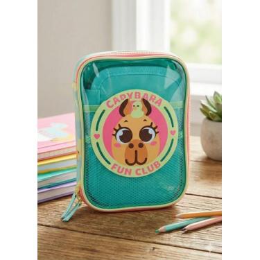 Imagem de Estojo Grande Capivara Verde água Puket