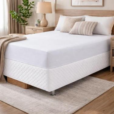 Imagem de Saia Para Cama Box Com Elástico Várias Cores e Tamanhos - Pascogran St