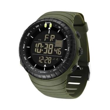 Imagem de Relógio Esportivo Digital LED À Prova d'Água Com Mostrador Grande Para
