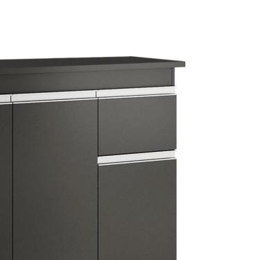 Imagem de Balcão Gabinete De Pia Para Cozinha Sem Tampo 100cm Tatiane Preto- Mabe Magazine