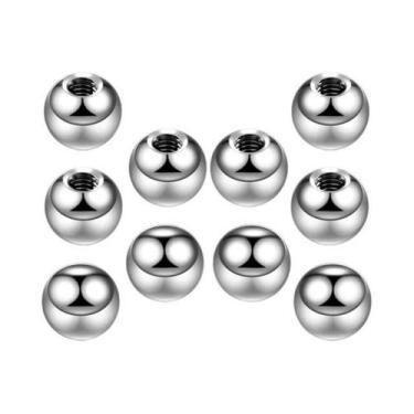 Imagem de Piercing De Titânio 14G 16G Com Barra Rosqueada E Bola Para Umbigo, Na