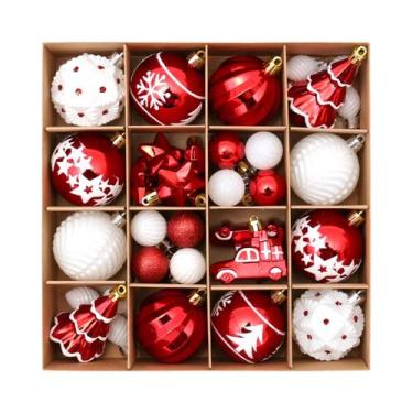Imagem de Conjunto De 42 Enfeites De Natal Inquebráveis Para Decoração De Árvore