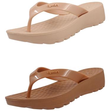 Imagem de Kit 2 Pares Chinelo Feminino Super Leve Dijean Anabela-Feminino
