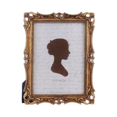 Imagem de Porta-Retrato Retrô De Resina Com Design De Anel Europeu Elegante - ot