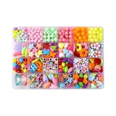 Imagem de Kit De Joias DIY Para Meninas: Pulseira E Colar Com Miçangas, 500 Peça