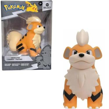 Imagem de Pokemon Growlithe Select Figura Vinil Jazwares 10cm Serie 7