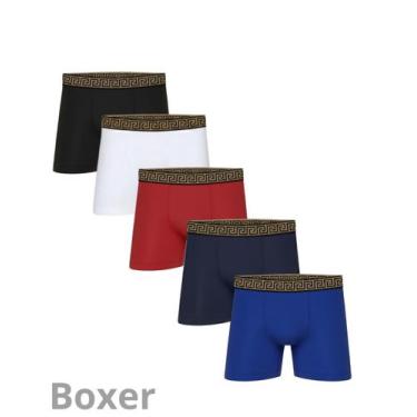 Imagem de Kit 5 Cuecas Boxer Masculina Algodão Confortável Linha Premium - Tboss