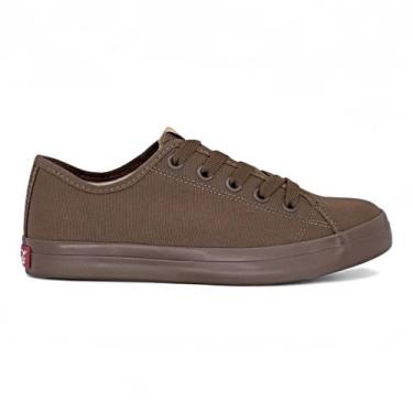 Imagem de Tenis Coca Cola Feminino Stream Mono Canvas Casual Macio, Brown, 38