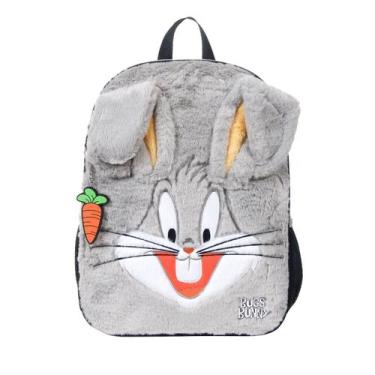 Imagem de Mochila Escolar Pernalonga Looney Tunes Pelúcia - WB - Looney Tunes