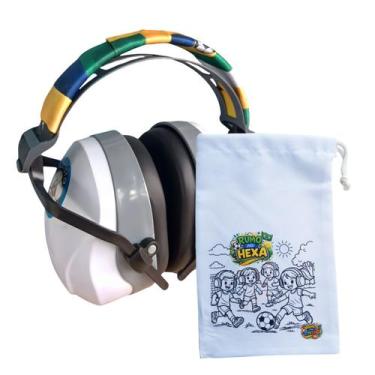 Imagem de Super Abafador 26 DB para Torcedor Autista Cores do Brasil - Coleo Tea