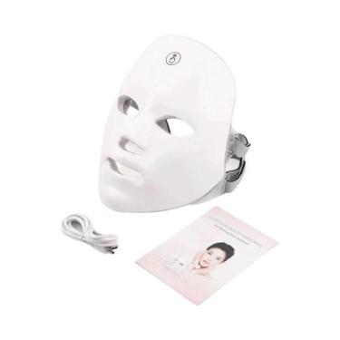 Imagem de Máscara De Terapia LED Sem Fio De 7 Cores, Anti-Envelhecimento, Remoçã