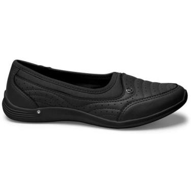 Imagem de Tenis Sapatilha Kolosh Casual Calce Fácil Slip On Conforto, Preto, 38