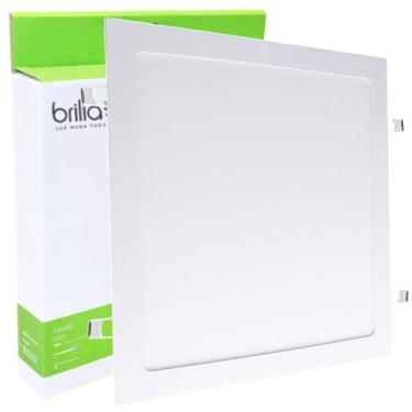 Imagem de Painel Led Embutir 29cm Quadrado 24W Neutro 4000K Brilia