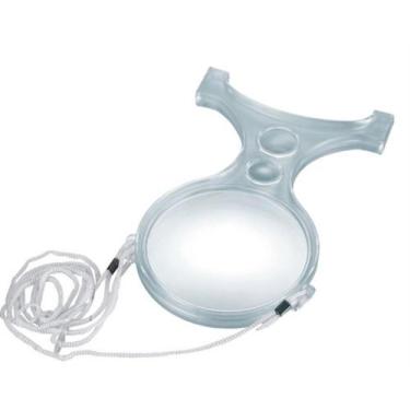 Imagem de Lupa Profissional de Pescoço Mãos Livres 2x 5x 8x Trifocal com Suporte