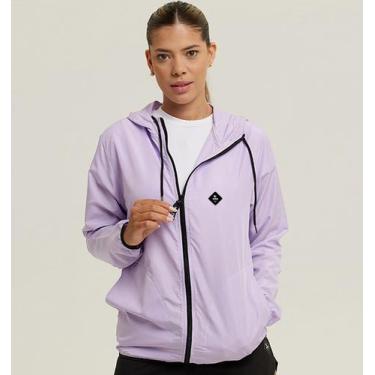 Imagem de Jaqueta Corta Vento Feminino Com Capuz WSS Brasil Diamond, Roxo, G