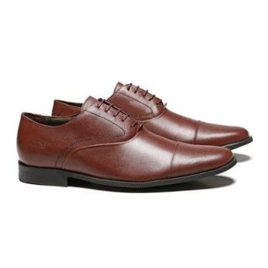 Imagem de Sapato Social Samello Rexton Napa Mestico Pinhao Masculino-Masculino