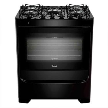 Imagem de Fogão Consul 5 Bocas CFS5VBE Preto com Mesa de Vidro