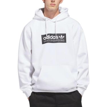 Imagem de Moletom Canguru Adidas Skateboarding Hoodie White-Masculino