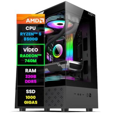 Imagem de Pc Gamer Computador Completo NoLag AMD Ryzen 5 8500G, Radeon Graphics 740M, 32GB DDR5,...