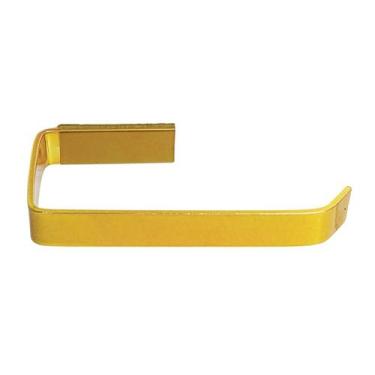 Imagem de Papeleira Porta Papel Higiênico Chapa Grossa Dourado - Montelar Acabam