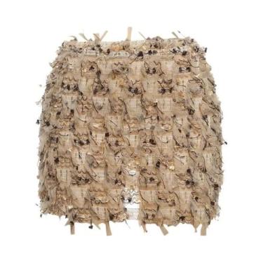 Imagem de Saias Coloridas Com Franjas Para Mulheres, Estilo Peach Hip, Malha Fin