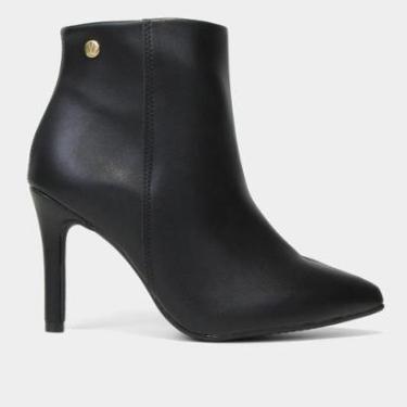 Imagem de Bota Cano Curto Vizzano Bico Fino Lisa Feminina-Feminino