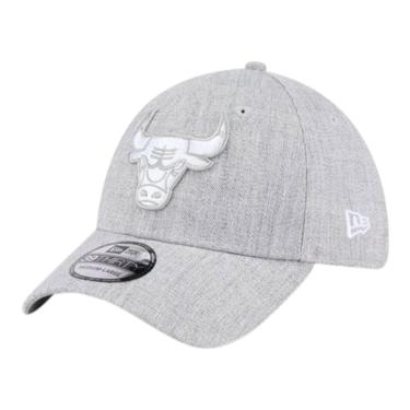 Imagem de Boné New Era 3930 Chicago Bulls Heather Cinza Masculino-Masculino