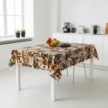 Imagem de Toalha De Mesa Termica Cafe Brasileiro Rolo 1,40x30m Vinil PVC - Plast