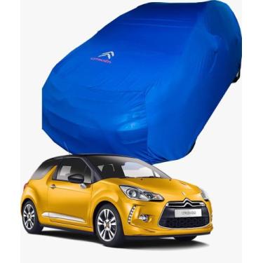 Imagem de Capa de Carro Citroën DS3 Tecido  Lycra Premium - Cadilhe Capas, Azul 