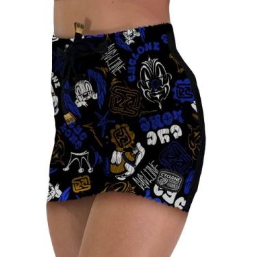 Imagem de (LANÇAMENTO) Saia Cyclone Veludo Urban Angel Heavy, Preto, Azul, M