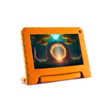Imagem de Tablet Multi Kid Pad Laranja 4GB RAM 64GB Wi-Fi Android Tela 7 - NB412