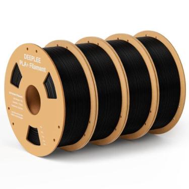 Imagem de Impressora 3D Filament Deeplee PLA+ 1,75 mm 4 kg preta