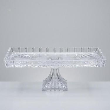 Imagem de Travessa Cristal Dragon com Pé 35x11cm para Servir - Lyor